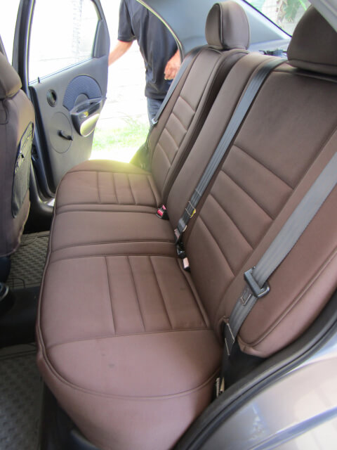 Chevrolet Aveo Full Piping Seat Covers - Rear Seats